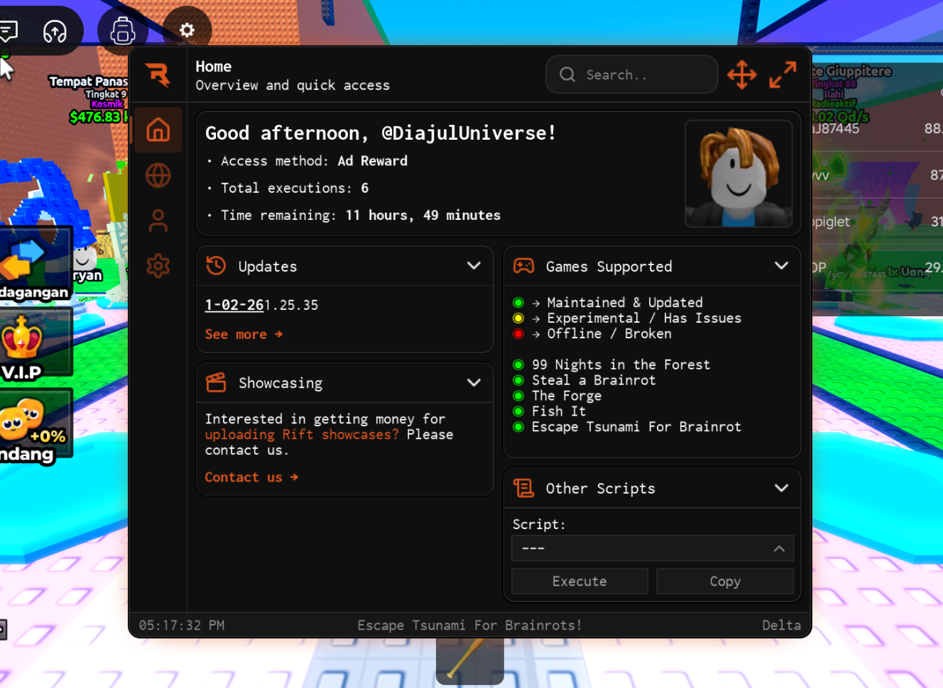 Escape Tsunami For Brainrots Script - Rift